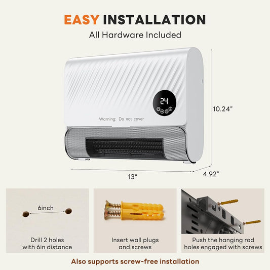 💥Only $40.99 Last Day Promotion!-Smart Wall Heater