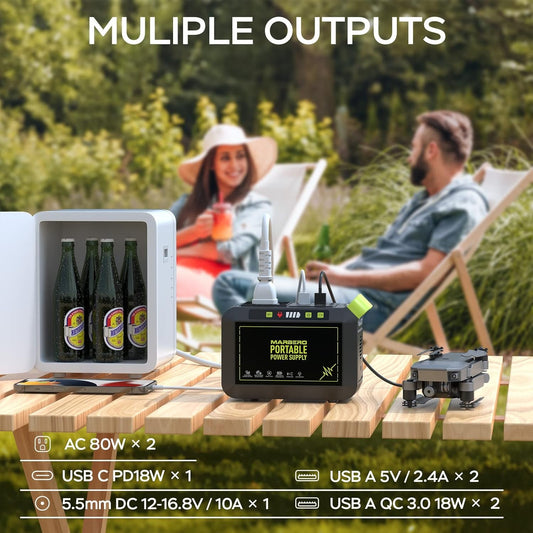 💥Only $39.9 Last Day Promotion!-Portable Power Station 88Wh Camping Lithium Battery Solar Generator