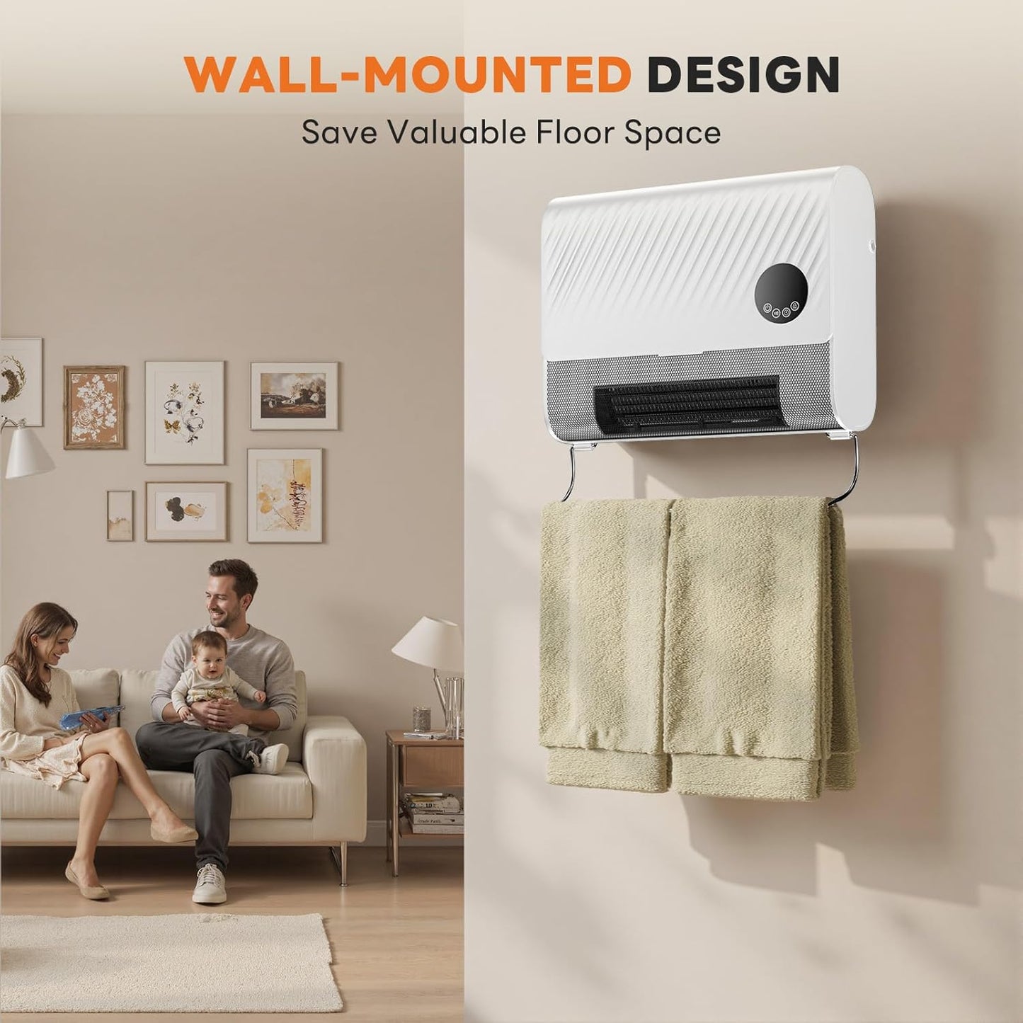 💥Only $40.99 Last Day Promotion!-Smart Wall Heater