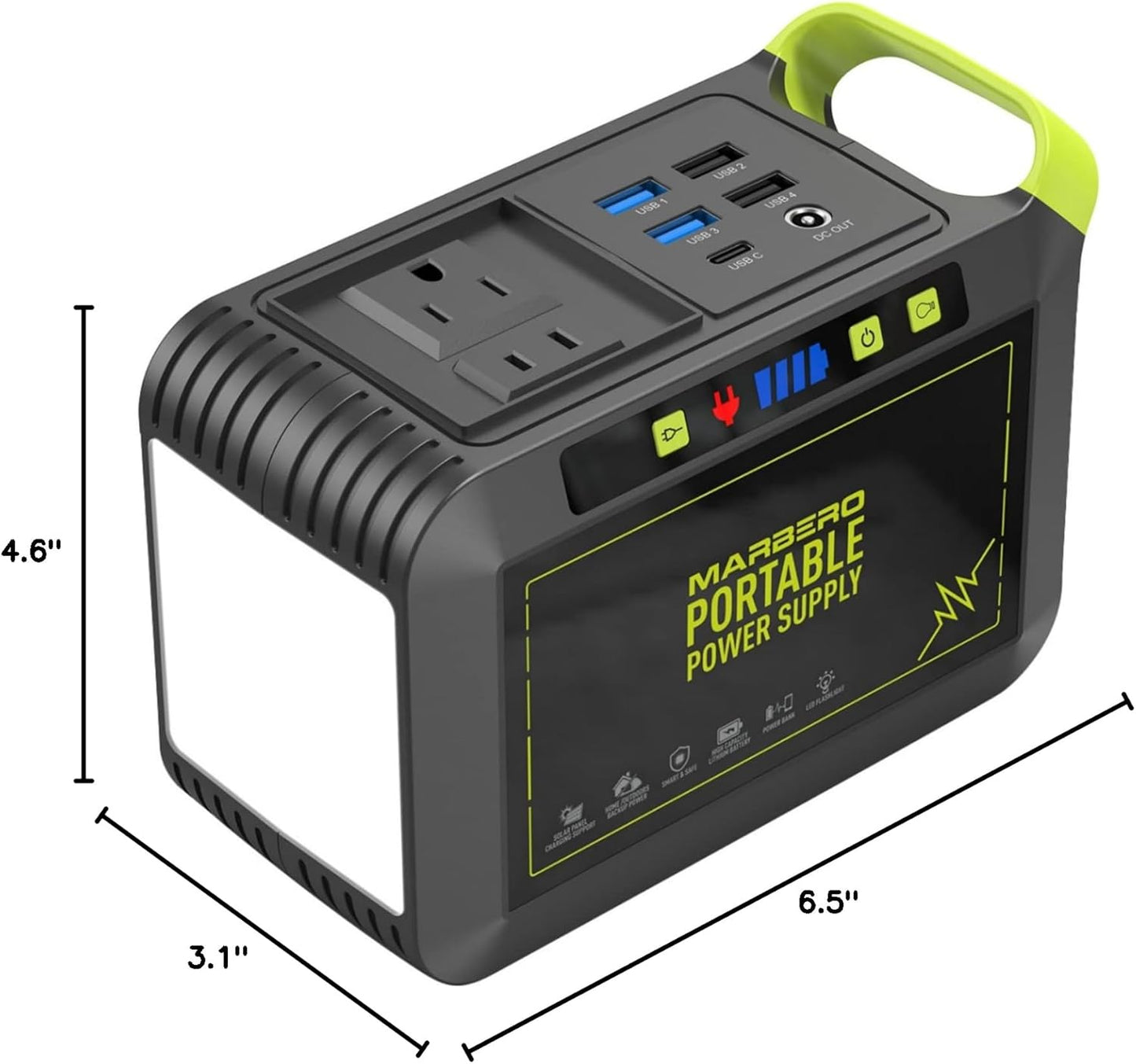💥Only $39.9 Last Day Promotion!-Portable Power Station 88Wh Camping Lithium Battery Solar Generator