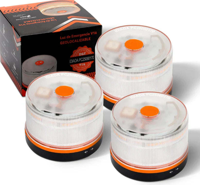 ⭐ÚLTIMAS 3 HORAS: 70% DE DESCUENTO⭐Luz de Emergencia V16 DGT 3.0 – Aprobada 2026, Magnética IP54 – Cumple con la Normativa 2026