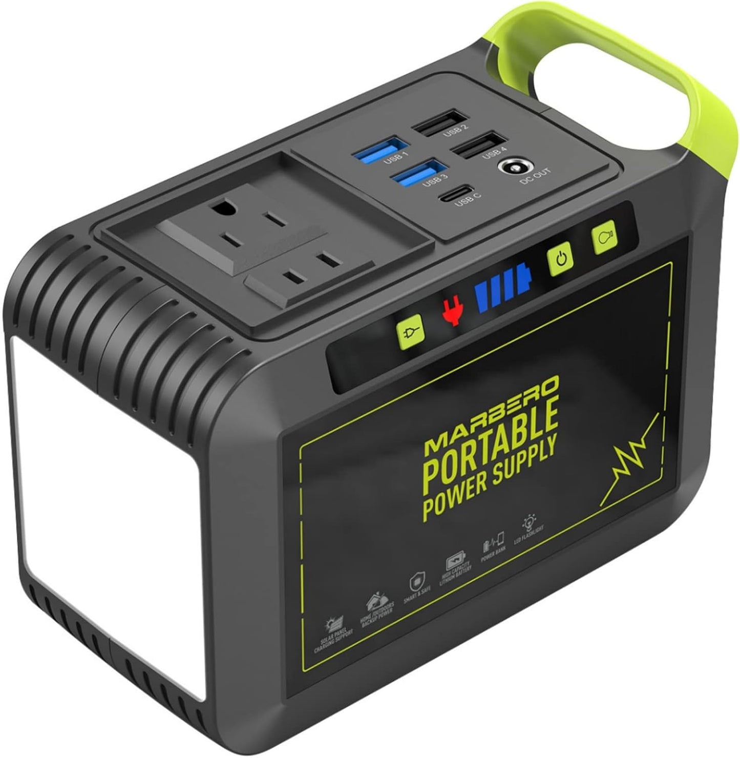 💥Only $39.9 Last Day Promotion!-Portable Power Station 88Wh Camping Lithium Battery Solar Generator