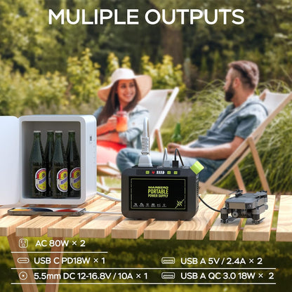 💥Only $39.9 Last Day Promotion!-Portable Power Station 88Wh Camping Lithium Battery Solar Generator