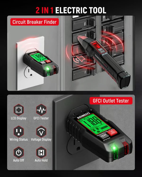 💥Only $40.9 Last Day Promotion!-AC Circuit Breaker Finder Tool with Alert LCD Display