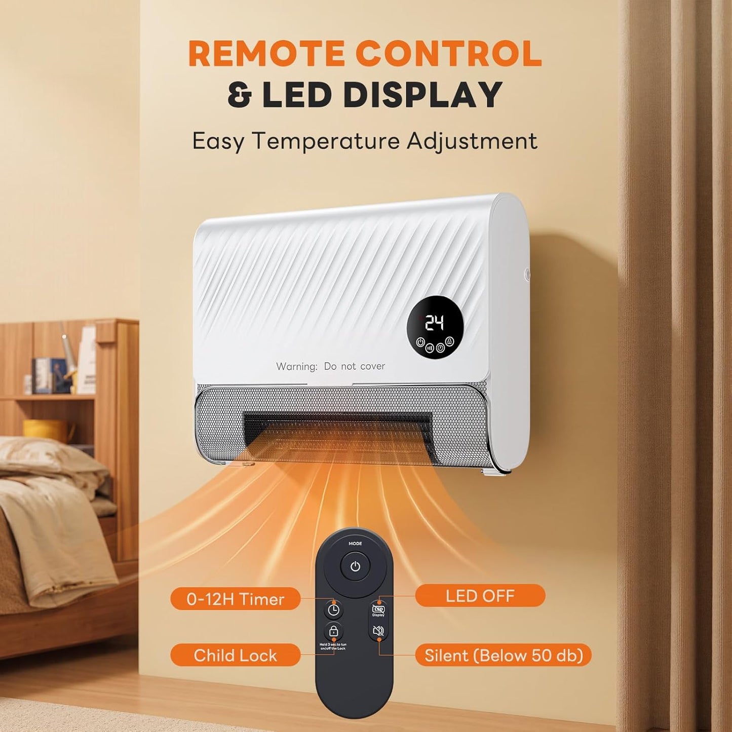 💥Only $40.99 Last Day Promotion!-Smart Wall Heater