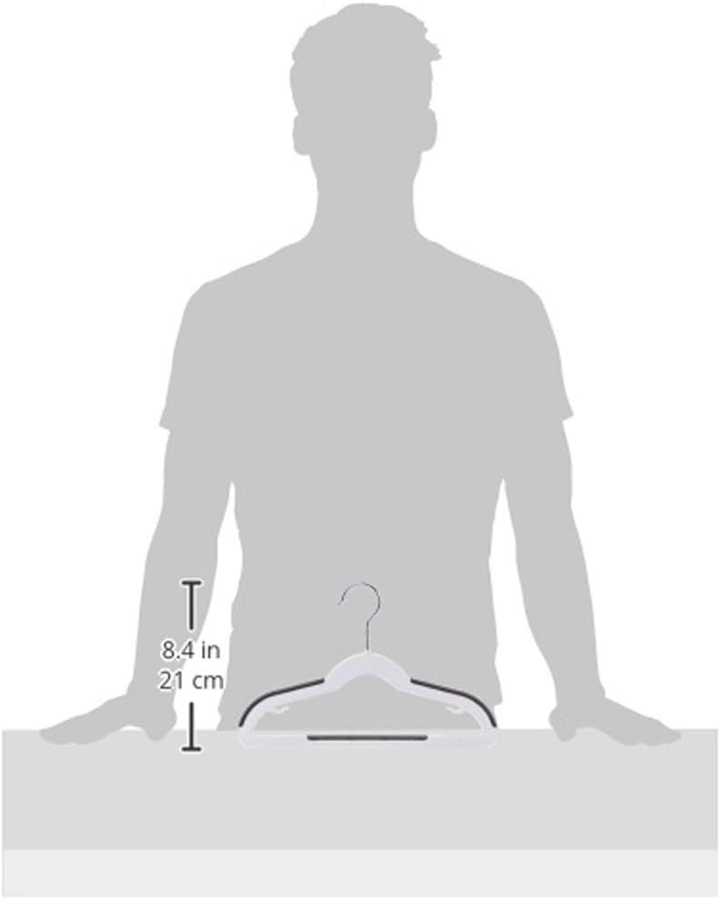 30-Pack Multipurpose Non-Slip Clothes Hangers – Essential Closet Organizer, Adult & Kids Friendly (Height: 8.4in/21cm)