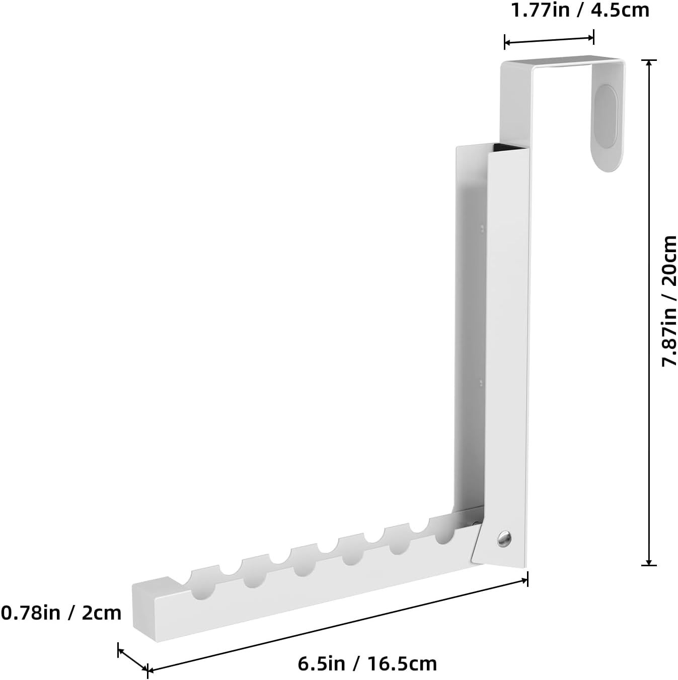 Over-the-Door Closet Hanger Rack (2 Pack) – Space-Saving Multi-Slot Organizer, Durable Metal, Easy to Use for Closet, Bedroom, or Bathroom Storage