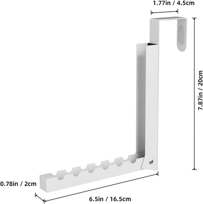 Over-the-Door Closet Hanger Rack (2 Pack) – Space-Saving Multi-Slot Organizer, Durable Metal, Easy to Use for Closet, Bedroom, or Bathroom Storage