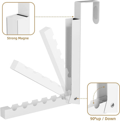 Over-the-Door Closet Hanger Rack (2 Pack) – Space-Saving Multi-Slot Organizer, Durable Metal, Easy to Use for Closet, Bedroom, or Bathroom Storage