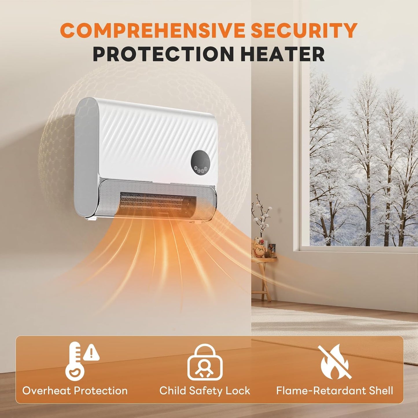 💥Only $40.99 Last Day Promotion!-Smart Wall Heater