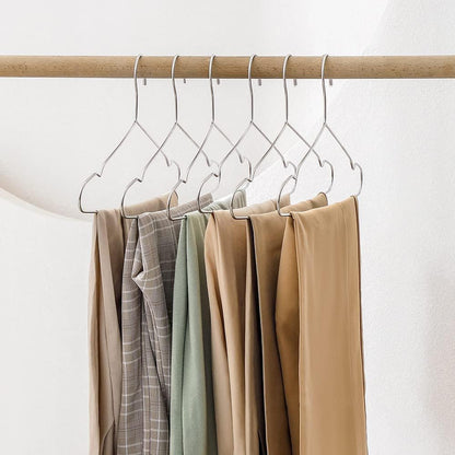 40-Pack Metal Wire Hangers – Heavy Duty 3.2mm Thick, Durable and Space-Saving Closet Organizers