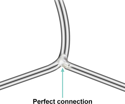 40-Pack Metal Wire Hangers – Heavy Duty 3.2mm Thick, Durable and Space-Saving Closet Organizers