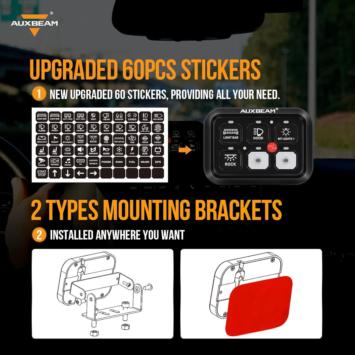 💥Only $40.9 Last Day Promotion!-6 Gang Switch Panel BC60 Universal Circuit Control Relay System
