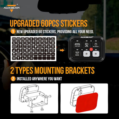 💥Only $40.9 Last Day Promotion!-6 Gang Switch Panel BC60 Universal Circuit Control Relay System