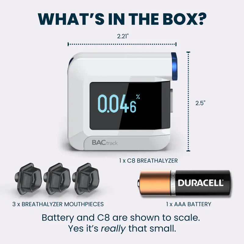 💥Only $42.9 Last Day Promotion!-C8 Breathalyzer,Professional-Grade Accuracy