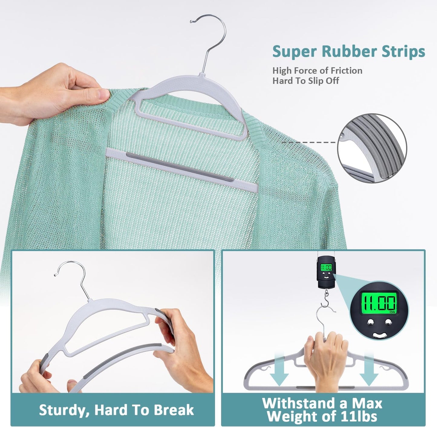 30-Pack Multifunctional Clothes Hangers – Non-Slip, Space-Saving, Durable Wardrobe Organizer for All Types of Garments