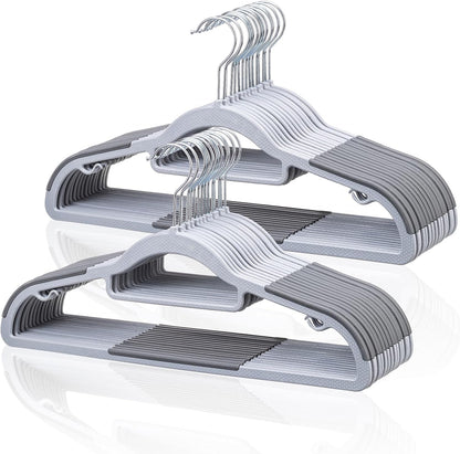30-Pack Multifunctional Clothes Hangers – Non-Slip, Space-Saving, Durable Wardrobe Organizer for All Types of Garments