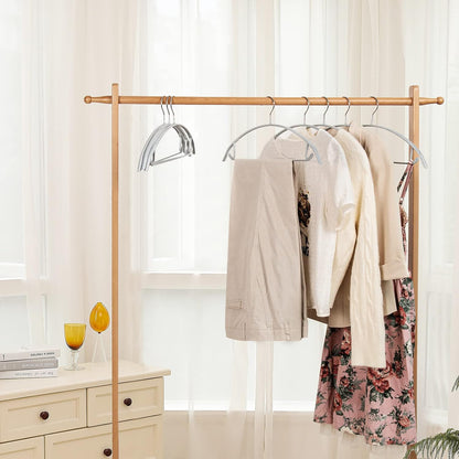 10 Pack Heavy-Duty Metal Clothes Hangers – Space-Saving Non-Slip Wardrobe Hangers for Shirts, Pants, Jackets & Dresses