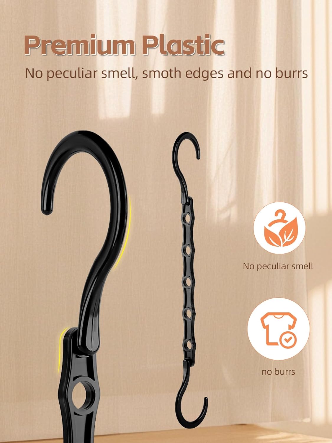 10-Pack Closet Space Saving Hanger Chains – Multi-Layer Metal Clothes Organizers for Efficient Wardrobe Storage